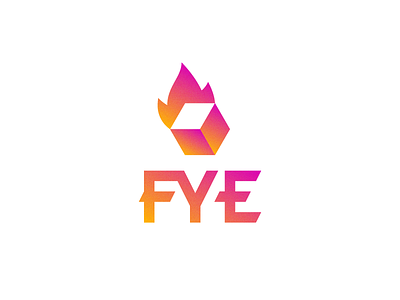 FYE / logo — video games branding design designer fire games gradient graphic graphic design identity illustration logo logodesigner mark modern studios symbol typography ui vector video