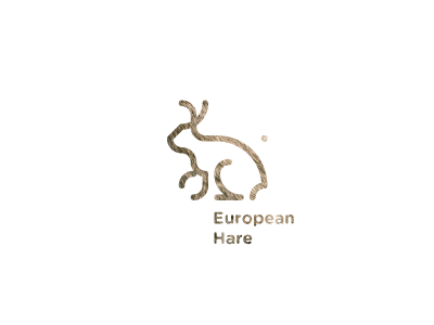 30 days with ANIMALS / European Hare animals days european hare icon logo pictogram