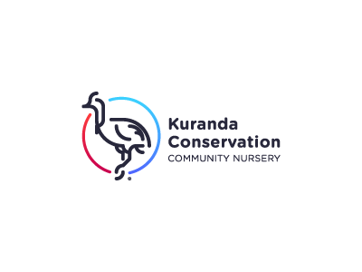 KURANDA CONSERVATION animal australia bird cassowary community conservation icon kuranda logo nursery pictograms wild