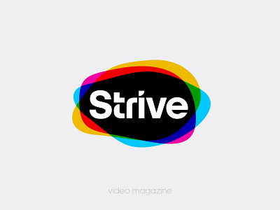 STRIVE / video magazine brand colors design designer font identity logo mark modern strive typography video