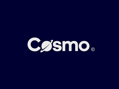 Cosmo© branding cosmos design designer icon identity logo logotype planet sign simplicity typography