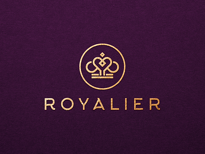 ROYALIER / luxury accessories branding crown design designer icon identity logo luxury royal sign simplicity typography