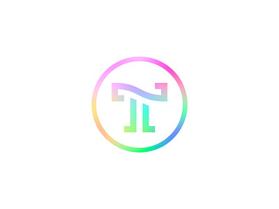 NT© / monogram behance branding design designer holographic icon identity letter logo mark monogram rainbow sign symbol usarek