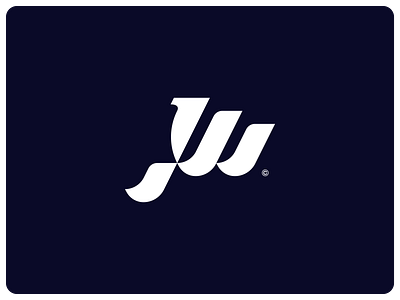 Jachty Wiszniewski / monogram project JW design designer letter logo mark modern monogram sea ship sign symbol water wave waves yachts