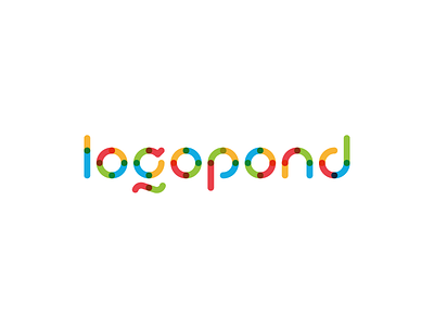 LOGOPOND / logotype behance color colors font fresh logo logopond logotype mark minimalism multi pond simple type typography