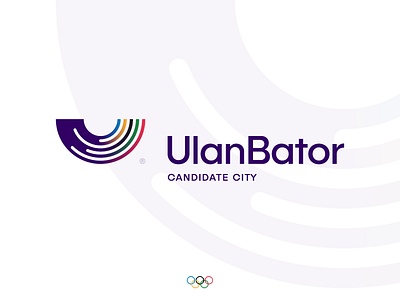 UlanBator / candidate city branding city design designer games graphic identity letter logo minimalism minimalist modern olympic simply sport