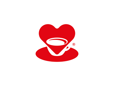 Zakolove Café / logo ☕️ brand cafe cup design designer designerlogo heart identity logo love mark negaitve red sign space