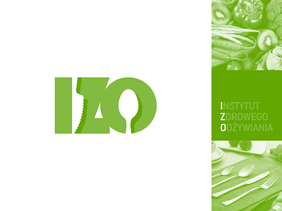 IZO / Instytut Zdrowego Odżywiania designer green health identity izo knife letter logo logo 3d logodesigner mark negative negativespace space spoon