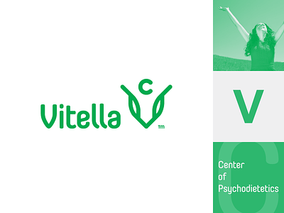Vitella / Center of Psychodietetics brand branding center designer dietetics happy identity logo logodesign logodesigner logotype simplicity symbol v vitella