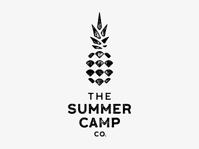 The Summer Camp Co. / apparel brand 🍍 app apparel brand camp design designer designers identity logo logodesign logodesigner pineapple simplicity summer texture