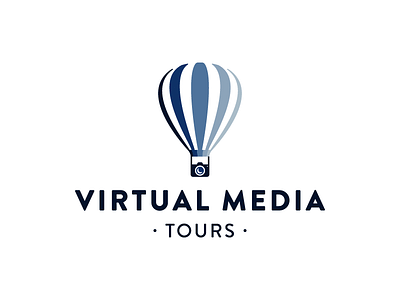 Virtual Media Tours / logo branding design designer freelancer hire identity logo logodesign logodesigner logotype mark media studio tours virtual