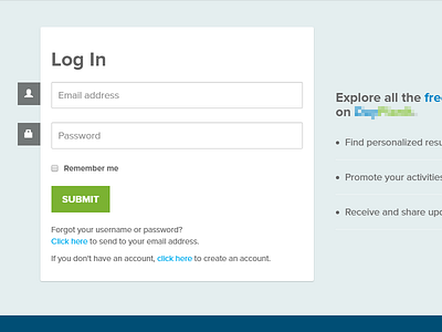 Login form