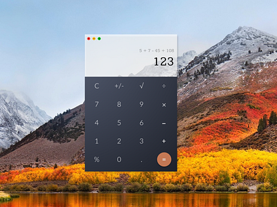 Calculator app design ui