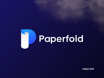 PaperFold Logo Mark | Modern Logo app logo branding business logo coroprate creative logo design folding gradient icon identity layerd logo logo logo design logo mark logotype modern logo paper logo startup symbol vector