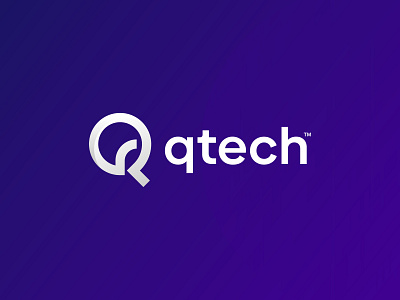 Q Tech Logo Mark app logo blockchain branding creative logo design crypto design gradient icon lettermark logo logo mark minimal modern modern logo design monogram startup tech company technical technology vector