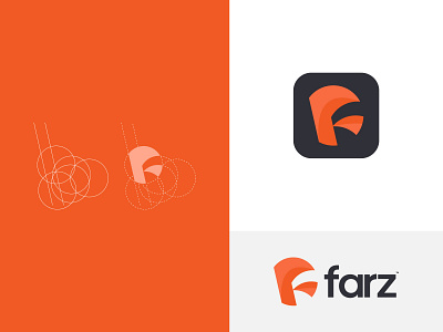 F For Farz - Company Logo Mark branding clean company logo creative design f letter f logo flat gradient icon illustration logo logo designer logo mark minimal minimalist monogram startup symbol vector