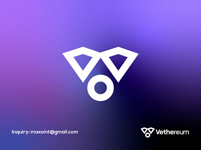 V + Coin Logo Mark - Unused blockchain branding circle coin coin logo design ethereum logo gradient icon logo logo mark startup tech technolgy v letter vector