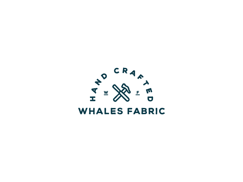 Whales Fabric #3 logo design logotype design logotype typeface handmade font ligature calligraphy hand lettering handmade script font retro heritage vintage logo designer symbol mark logo