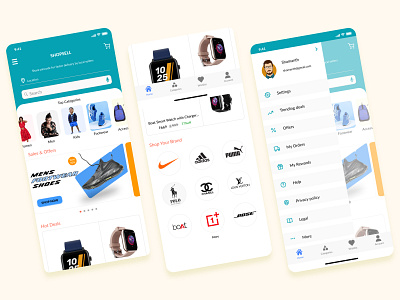 E-commerce App product design ui uiux visual design
