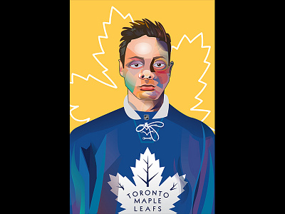 Toronto Maple Leafs - Auston Matthews design hockey illustration nhl sports toronto toronto maple leafs vector