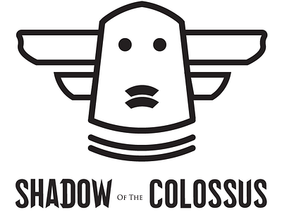 Shadow Of The Colossus icon logo playstation ps4 shadow of the colossus typography