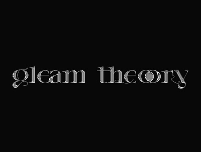 Gleam Theory - 3D Chrome logo 3d branding graphic design logo photoshop