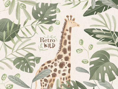 Notebook cover illustration book cover children cover digital illustration jungle kids notebook notebook cover