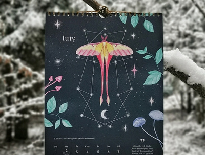 Butterfly calendar art