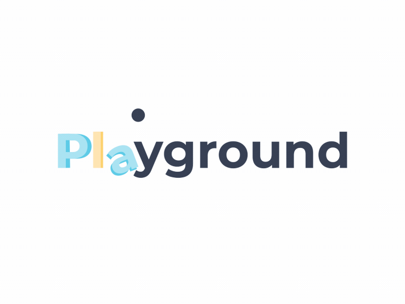 Playground 2d after effects animation letters motion design title type animation