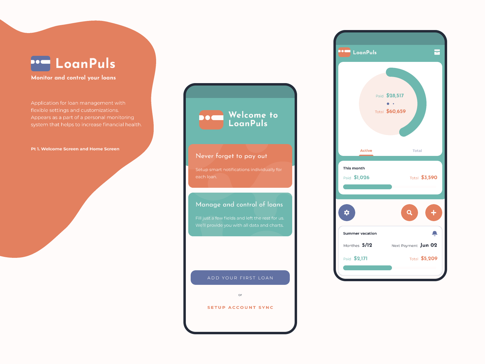 LoanPulse - mobile application animation design ui ux