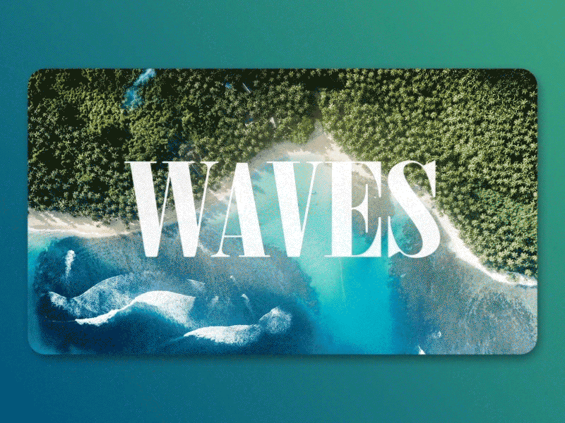 Waves animation flow motion ocean sea ui ux wave waves web webdesign