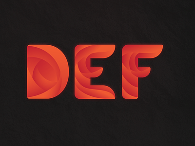 Alphabet Design - DEF