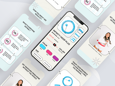 Infinity Hoop-Ecommerce android design ecommerce exersice health ios mobile app ui ui design uiux user experience user interface ux