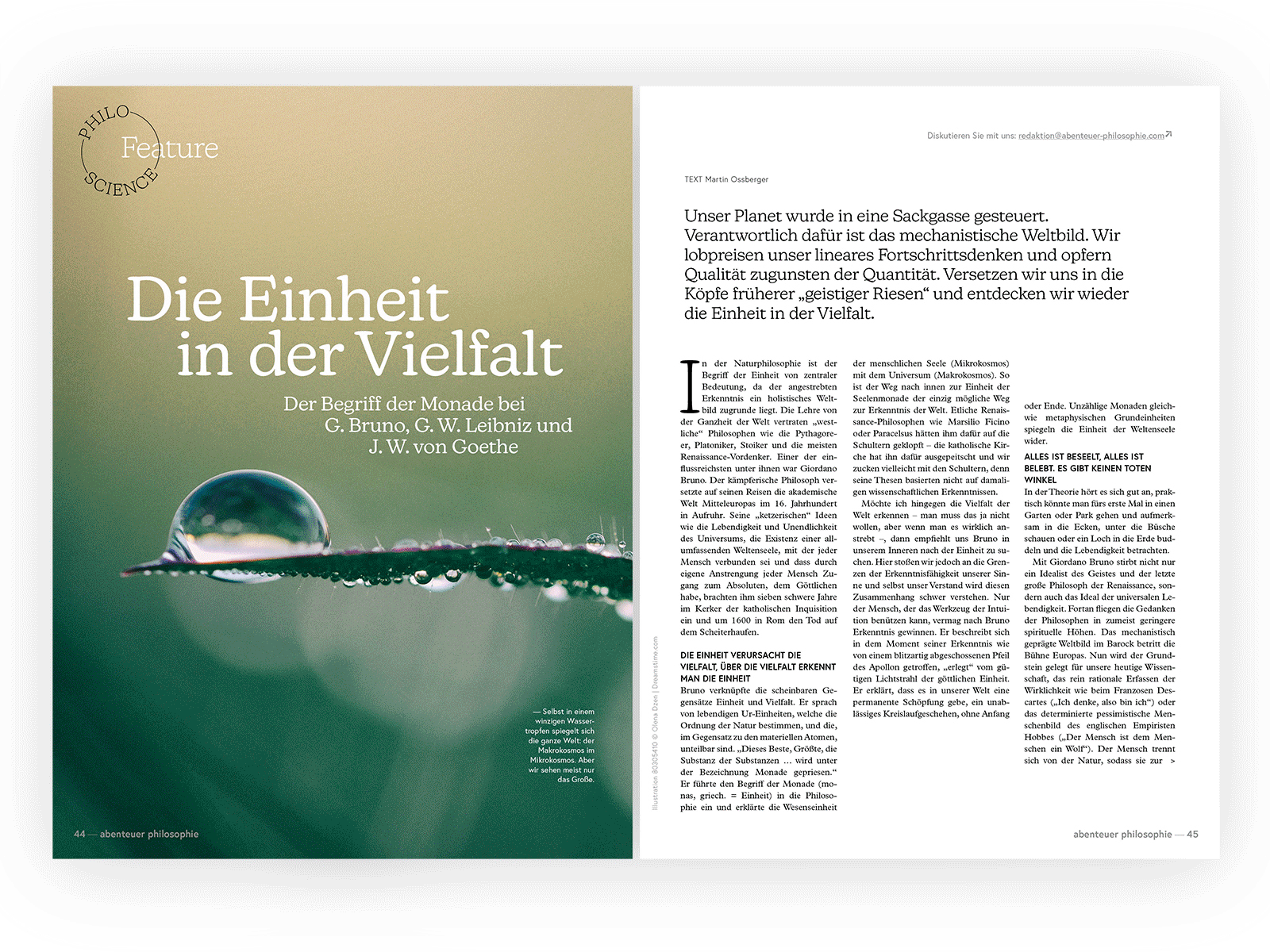 Abenteuer Philosophie graphic design layout design magazine