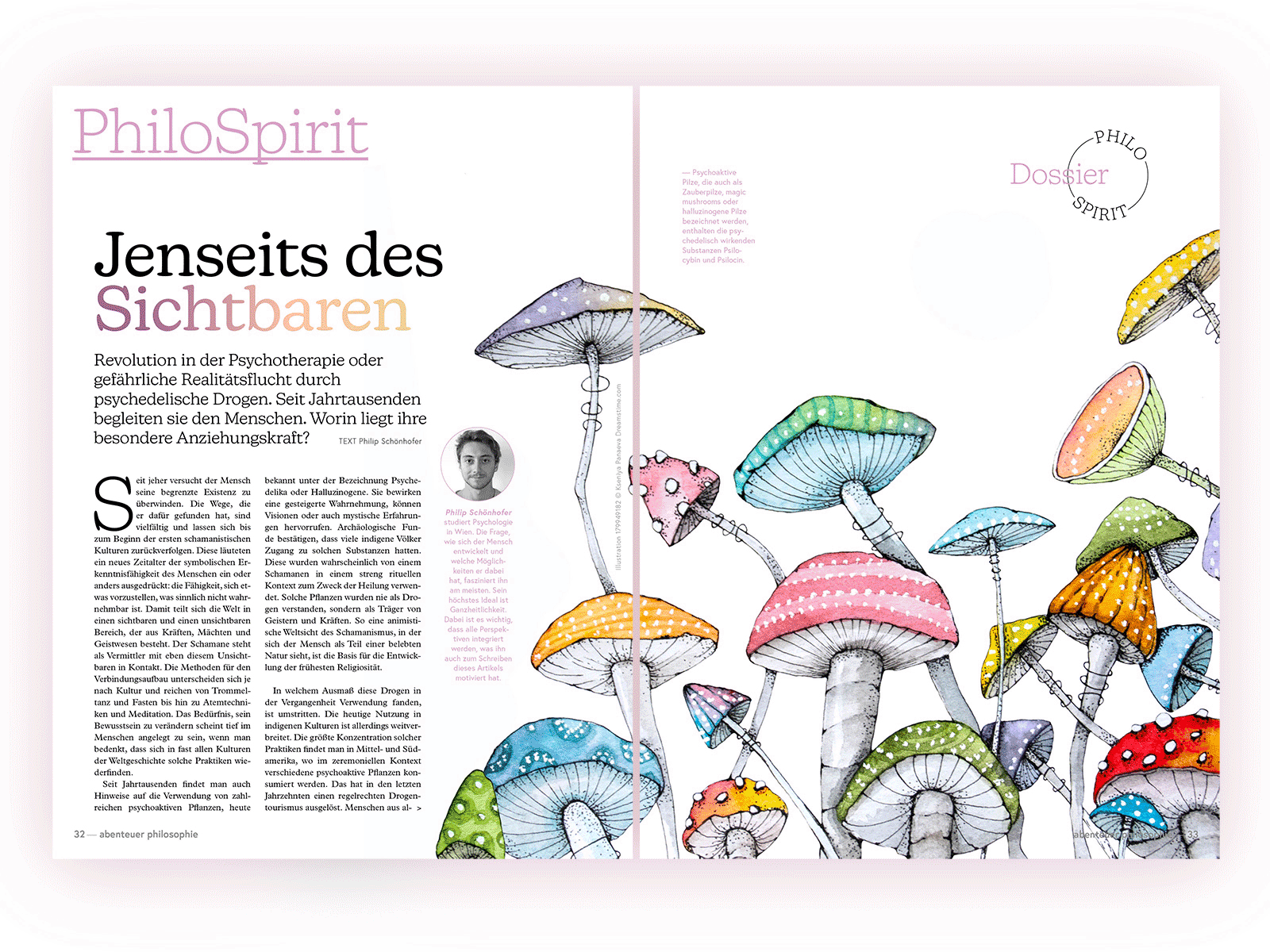 Abenteuer Philosophie graphic design layout design magazine