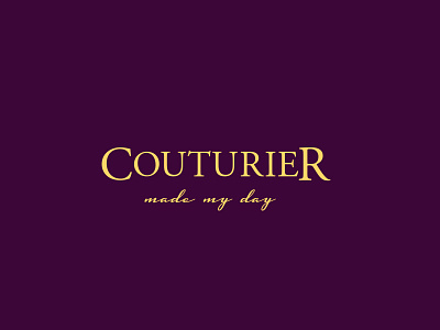 Couturier - Made my day branding corporate fashion identity logo