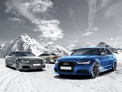 Audi quattro Winter Mockup