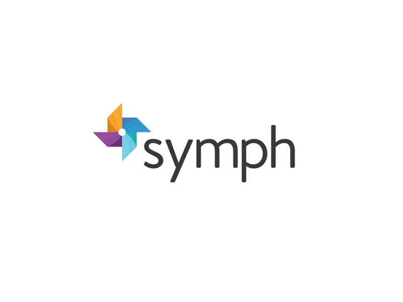 Symph Logo Refresh ai animation logo pinwheel redesign symph