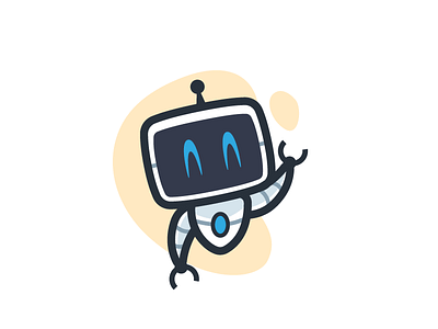 Hi Chum ai bot illustration mascot robot