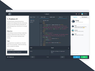 Codechum IDE ide ui ux webapp webdesign