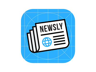 News App Icon app icon icon logo logomark news newspaper