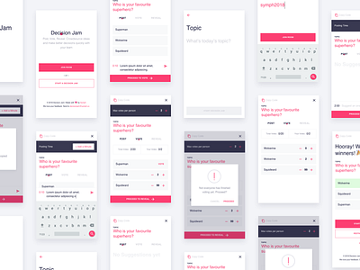 Decision Jam Mobile App app decision app mobile screens ui ux