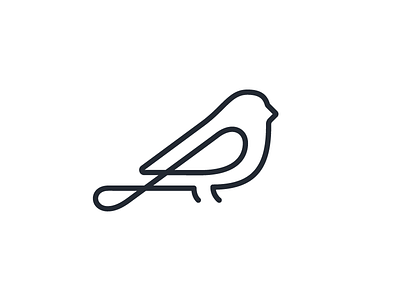 Maya bird v1 bird icon illustration illustrator line logo maya single stroke