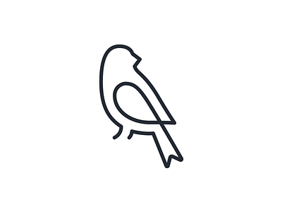 Maya Bird v2 bird icon illustration illustrator line logo maya single stroke