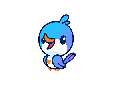 Symph mascot bird illustration mascot vector