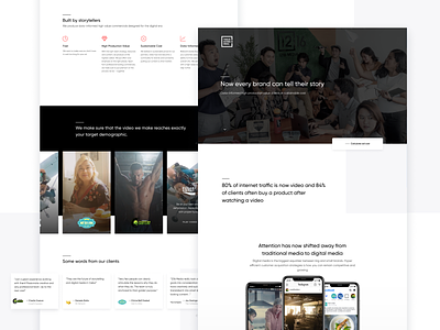 1216 Media - Homepage Design agency homepage interface landing team ui web web design website