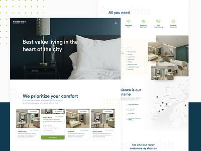 Primeway Suites - Concept design booking booking website hotel hotel booking ui ui design uiux web web design website website design