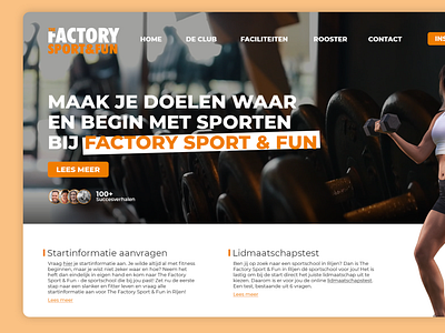 The Factory - Gym website