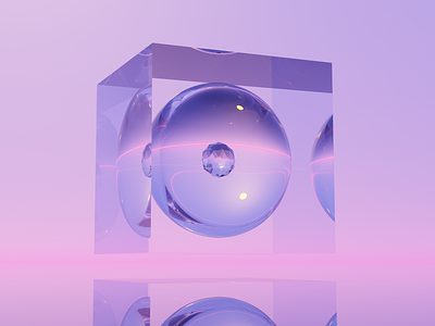 Diamond Box blue bright clean cube diamond flat future glass icon illustration material wantline