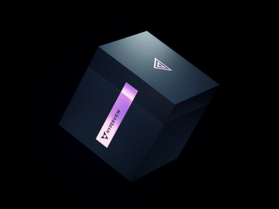 HyperView Box animation blender blender3d box brand branding cube icon logo package wantline